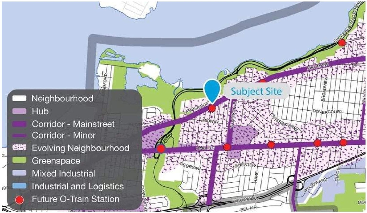 Construction site plan for project from page 8 of the file '2022-03-30 - UDRP Presentation - D02-02-22-0012'