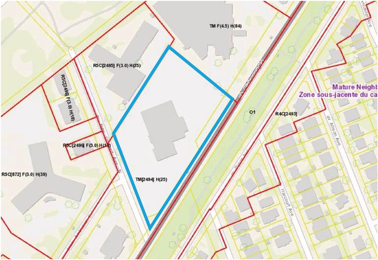 Construction site plan for project from page 11 of the file '2022-03-30 - UDRP Presentation - D02-02-22-0012'