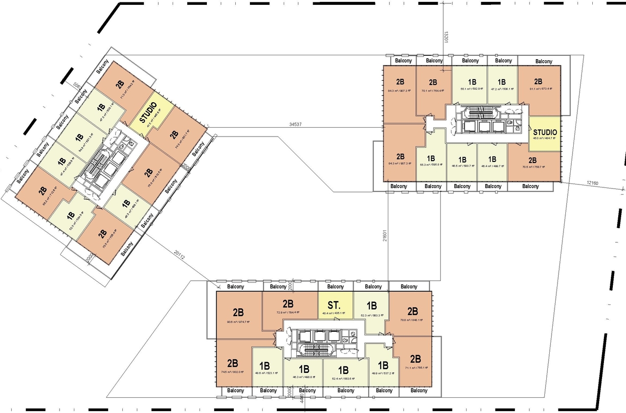 Floor plan for project from page 36 of the file '2022-03-30 - UDRP Presentation - D02-02-22-0012'