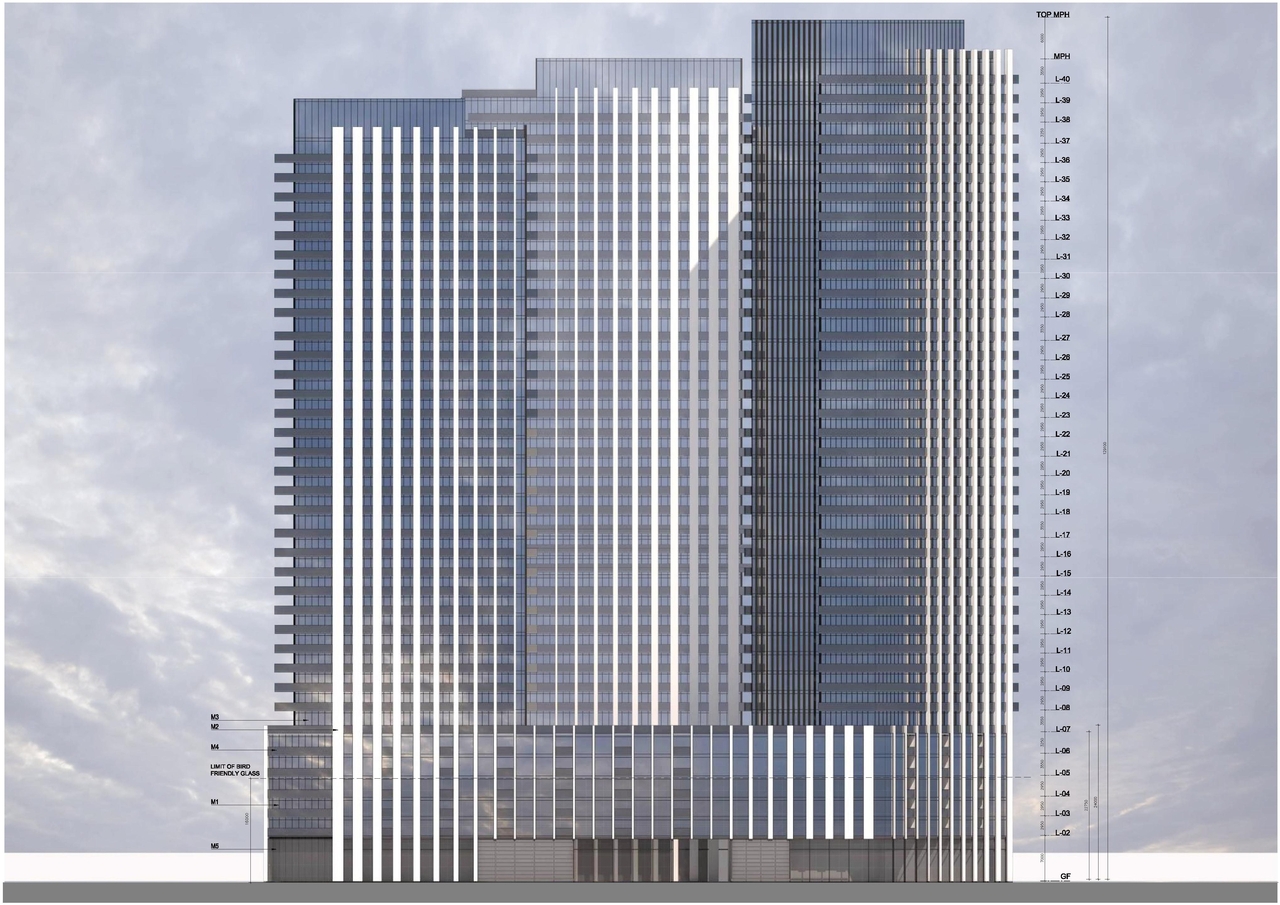 Rendering of building from page 42 of the file '2022-03-30 - UDRP Presentation - D02-02-22-0012'