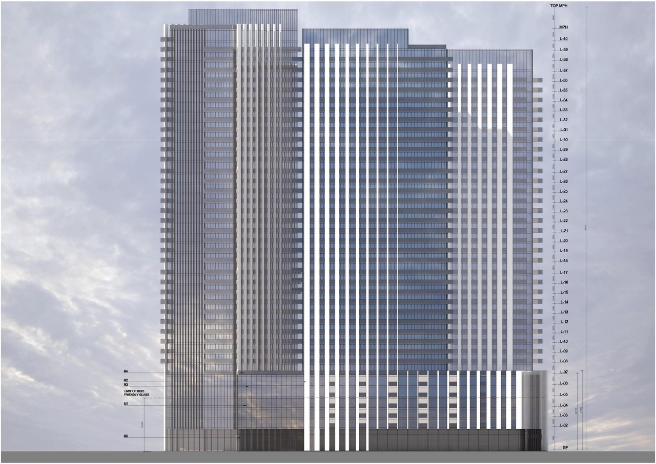 Rendering of building from page 43 of the file '2022-03-30 - UDRP Presentation - D02-02-22-0012'