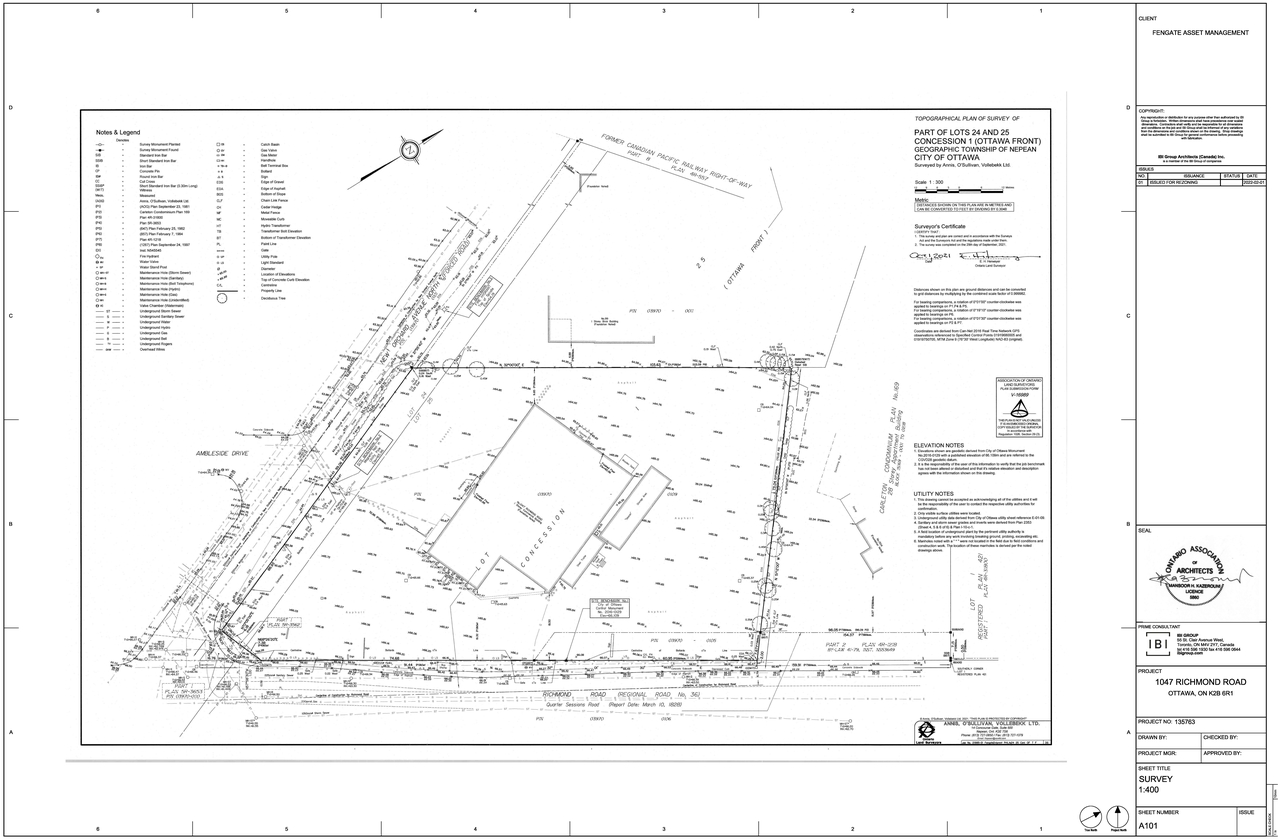 Construction site plan for project from page 3 of the file '2022-02-04 - Site Plan, Floor Plans, and Parking Plan - D02-02-22-0012'