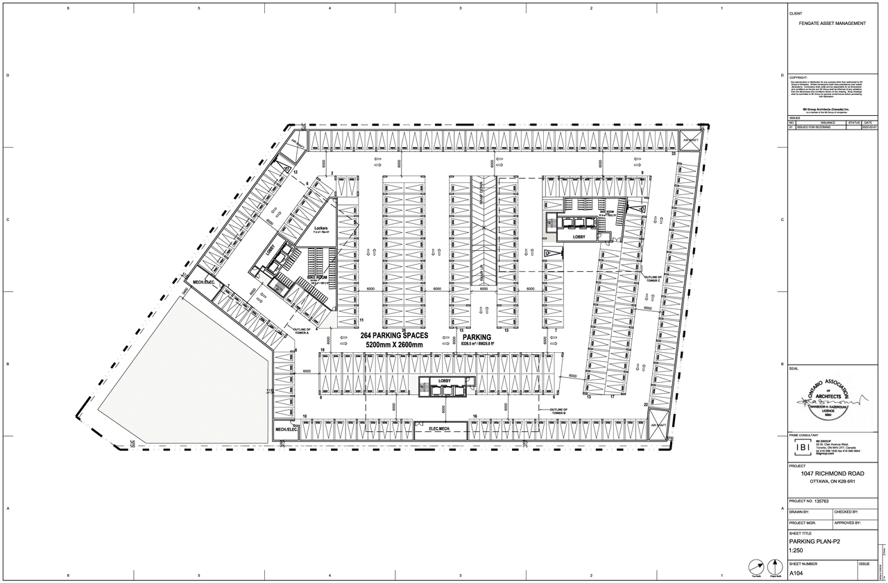 Floor plan for project from page 6 of the file '2022-02-04 - Site Plan, Floor Plans, and Parking Plan - D02-02-22-0012'