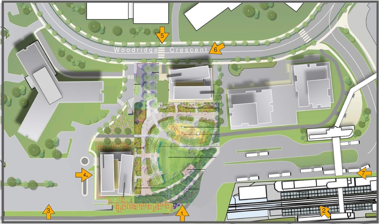 Construction site plan for project from page 5 of the file '2023-12-21 - Urban Design Review Drawing Package - D02-02-22-0025'