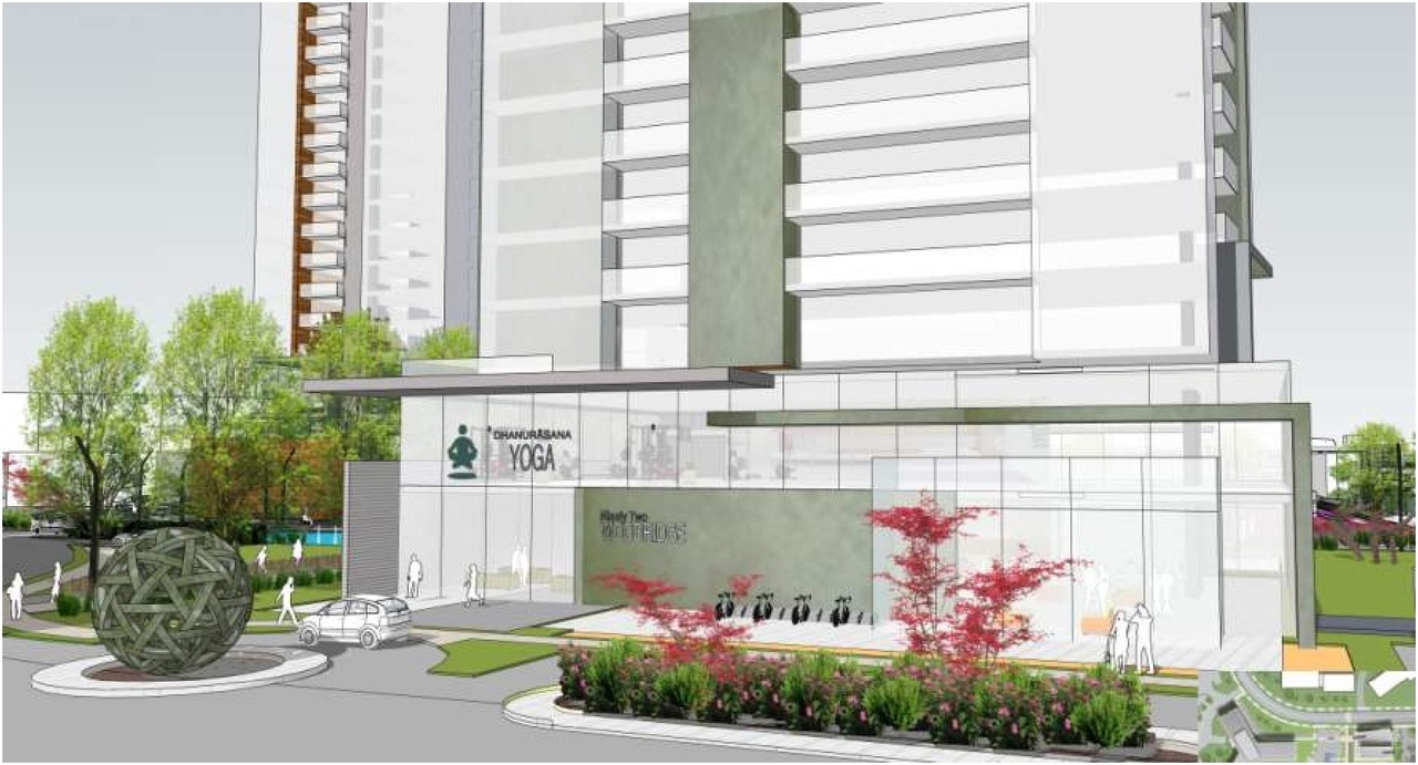 Rendering of building from page 5 of the file '2023-12-21 - Urban Design Review Drawing Package - D02-02-22-0025'