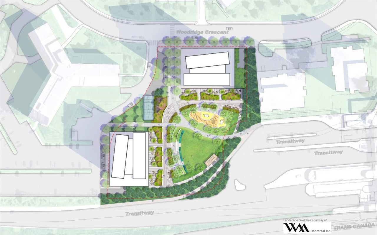 Construction site plan for project from page 12 of the file '2023-12-21 - Urban Design Review Drawing Package - D02-02-22-0025'