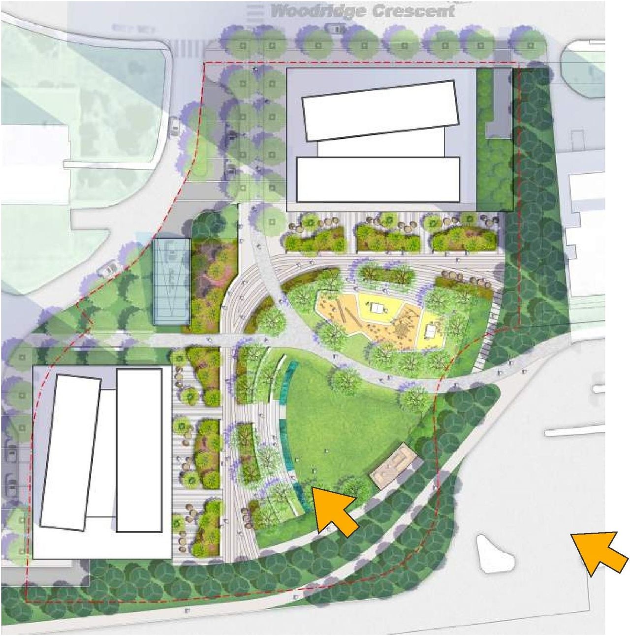 Construction site plan for project from page 14 of the file '2023-12-21 - Urban Design Review Drawing Package - D02-02-22-0025'
