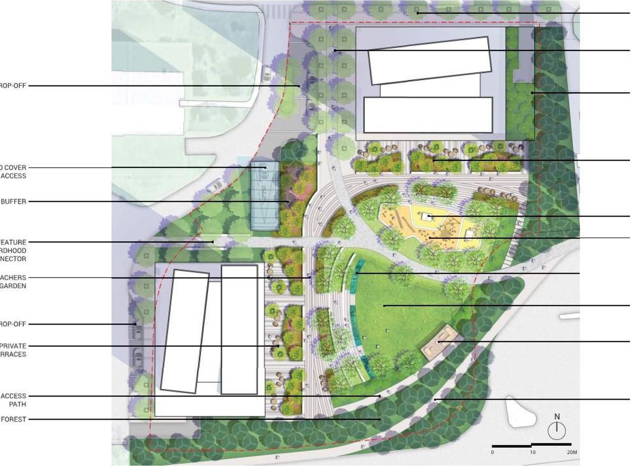 Construction site plan for project from page 17 of the file '2023-12-21 - Urban Design Review Drawing Package - D02-02-22-0025'