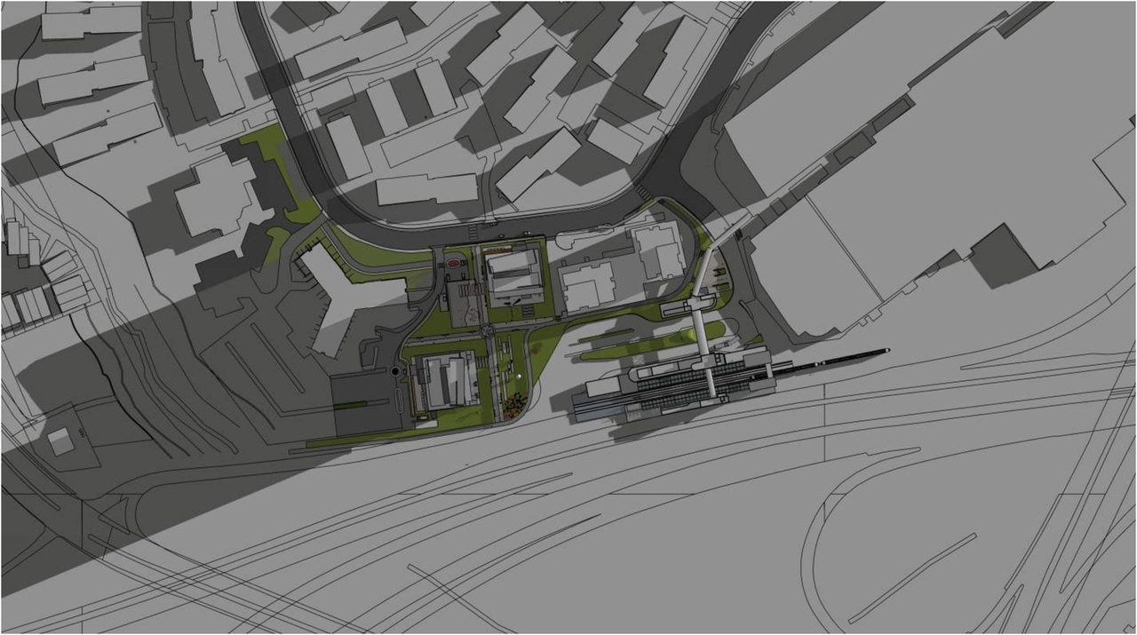 Construction site plan for project from page 20 of the file '2023-12-21 - Urban Design Review Drawing Package - D02-02-22-0025'