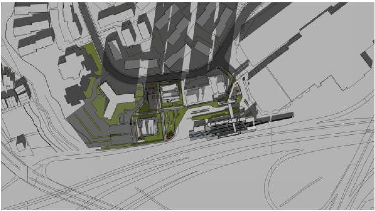 Construction site plan for project from page 22 of the file '2023-12-21 - Urban Design Review Drawing Package - D02-02-22-0025'