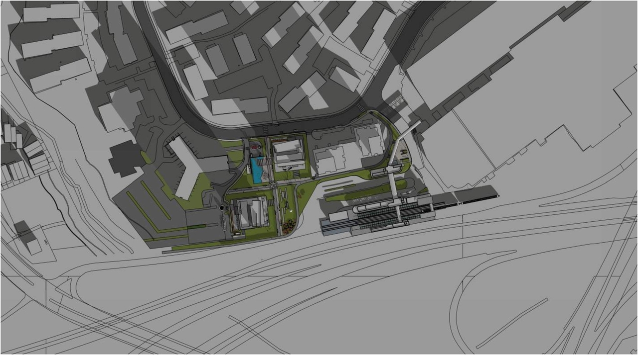 Construction site plan for project from page 22 of the file '2023-12-21 - Urban Design Review Drawing Package - D02-02-22-0025'