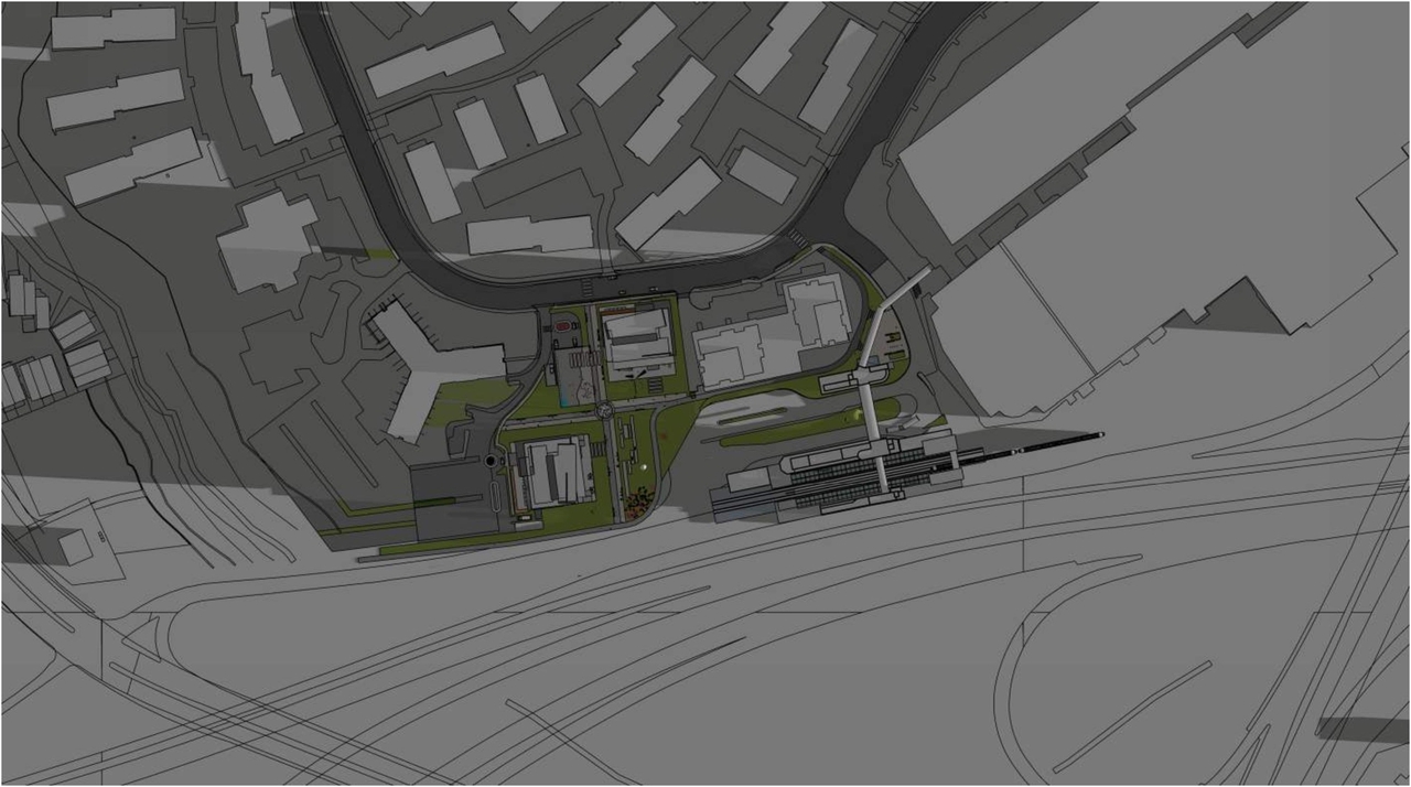 Construction site plan for project from page 23 of the file '2023-12-21 - Urban Design Review Drawing Package - D02-02-22-0025'