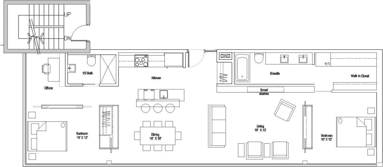 Floor plan for project from page 29 of the file '2023-12-21 - Urban Design Review Drawing Package - D02-02-22-0025'