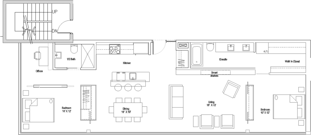 Floor plan for project from page 15 of the file '2022-12-02 - Drawings and Design Studies - D02-02-22-0025'