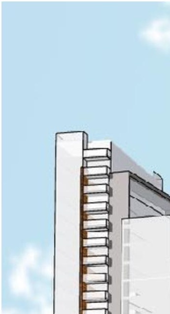 Rendering of building from page 18 of the file '2022-12-02 - Drawings and Design Studies - D02-02-22-0025'