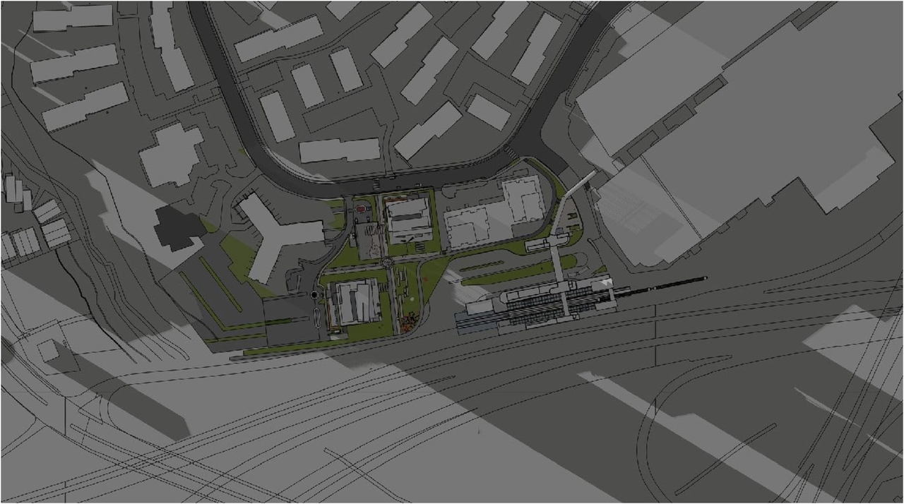 Construction site plan for project from page 42 of the file '2022-12-02 - Drawings and Design Studies - D02-02-22-0025'