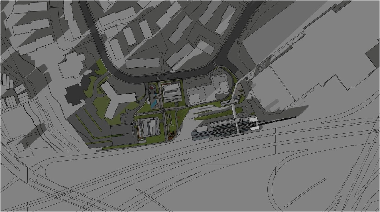 Construction site plan for project from page 45 of the file '2022-12-02 - Drawings and Design Studies - D02-02-22-0025'
