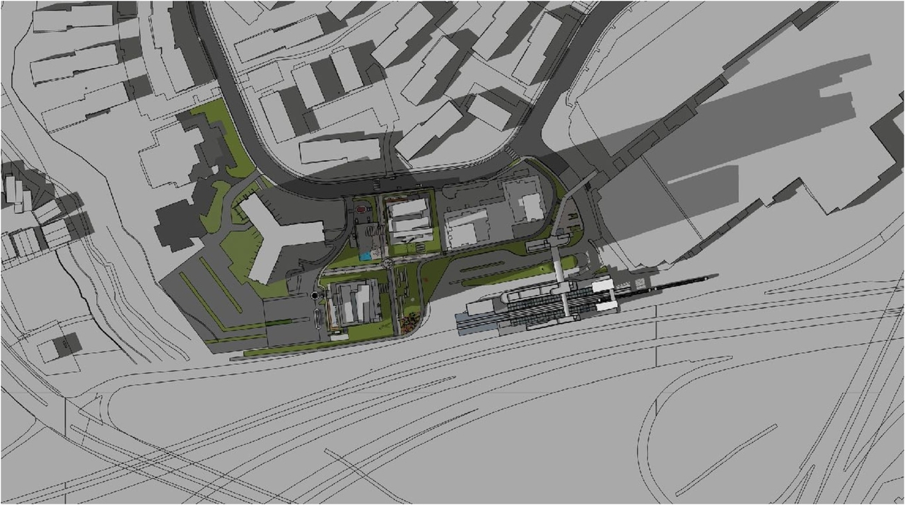 Construction site plan for project from page 48 of the file '2022-12-02 - Drawings and Design Studies - D02-02-22-0025'