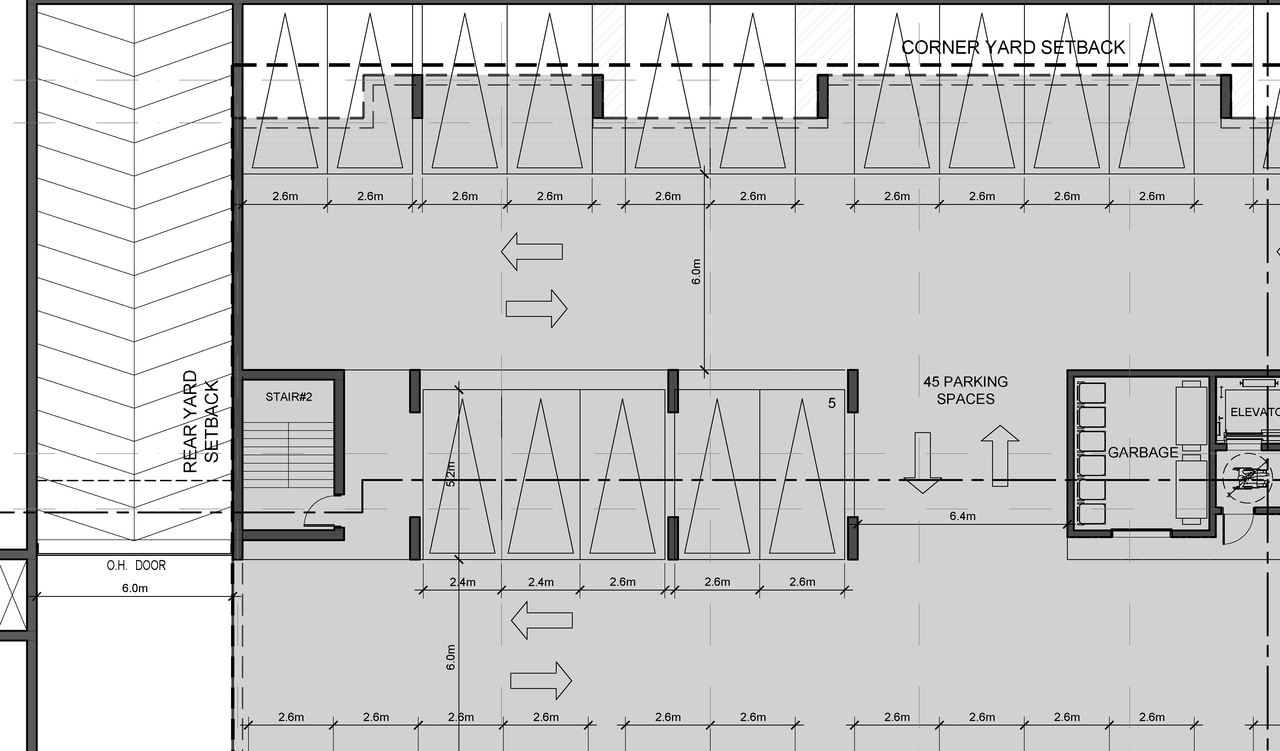 Floor plan for project from page 1 of the file '2022-03-25 - Underground Parking Floor Plan - D02-02-22-0026'