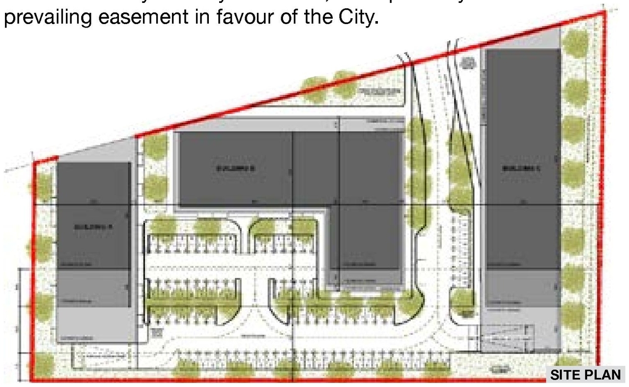 Construction site plan for project from page 18 of the file '2022-09-29 UDRP Submission D02-02-22-0038'