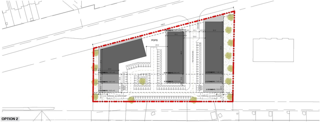Construction site plan for project from page 20 of the file '2022-09-29 UDRP Submission D02-02-22-0038'