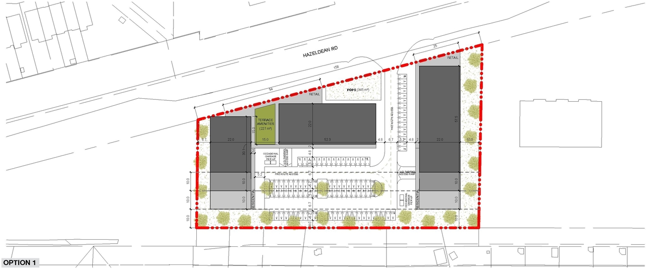 Construction site plan for project from page 20 of the file '2022-09-29 UDRP Submission D02-02-22-0038'