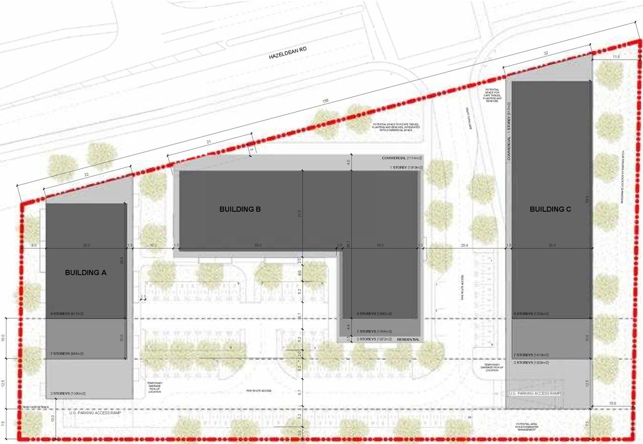 Construction site plan for project from page 27 of the file '2022-09-29 UDRP Submission D02-02-22-0038'