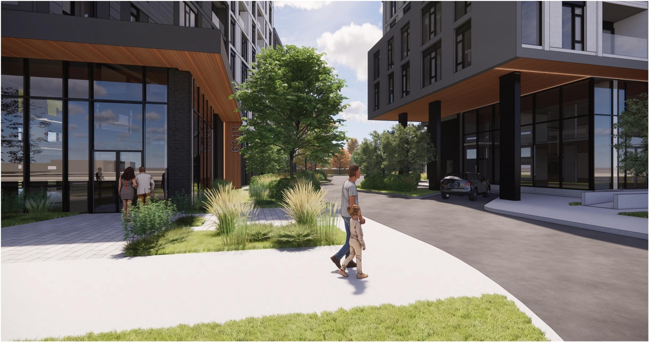 Rendering of building from page 12 of the file '2023-01-22 Design Brief D02-02-22-0038'