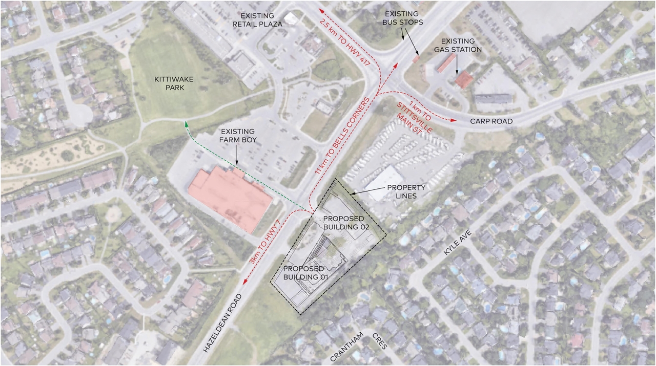 Construction site plan for project from page 46 of the file '2023-01-22 Design Brief D02-02-22-0038'