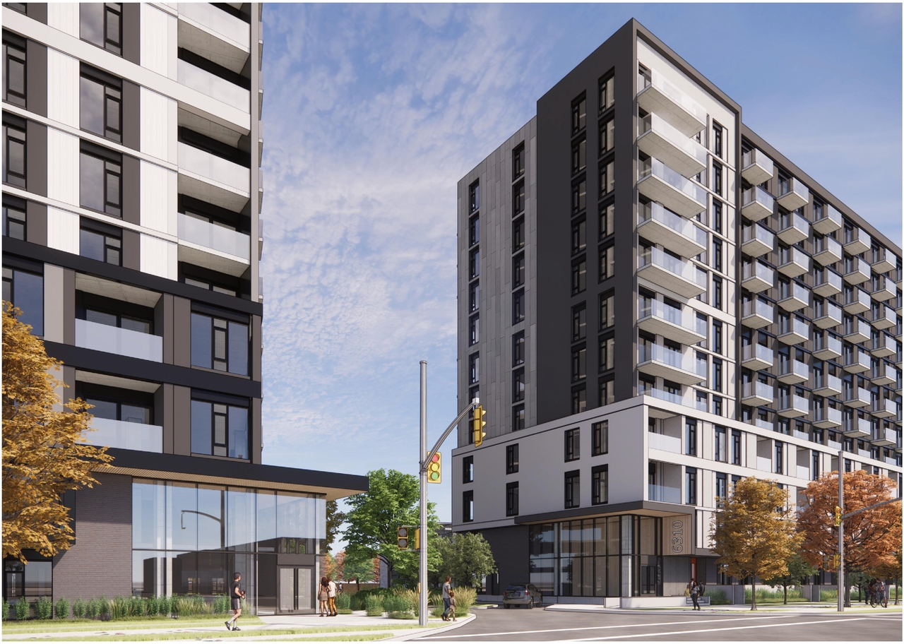 Rendering of building from page 6 of the file '2024-06-18 - Design Brief Revision - D02-02-22-0038'
