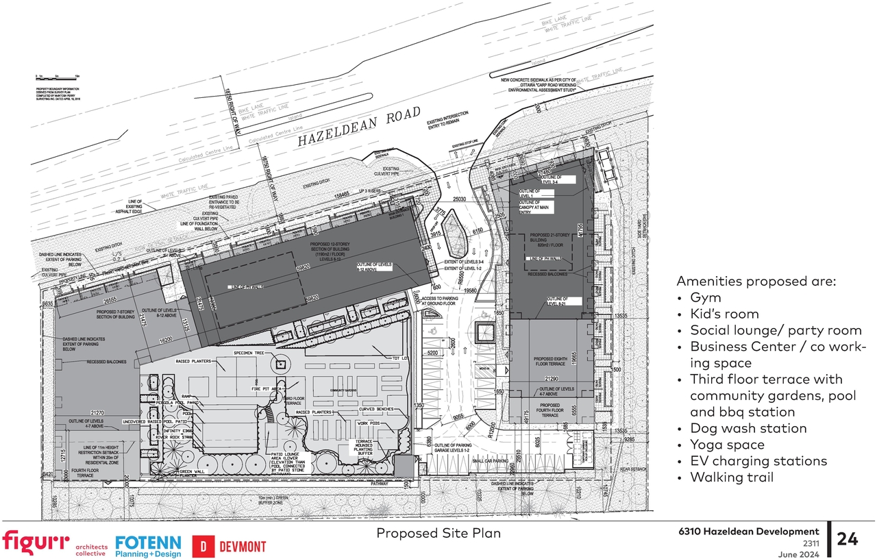 Construction site plan for project from page 24 of the file '2024-06-18 - Design Brief Revision - D02-02-22-0038'