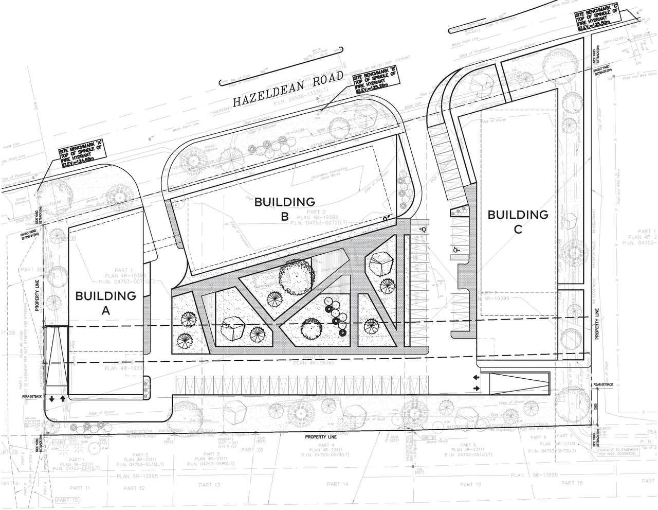 Construction site plan for project from page 29 of the file '2024-06-18 - Design Brief Revision - D02-02-22-0038'