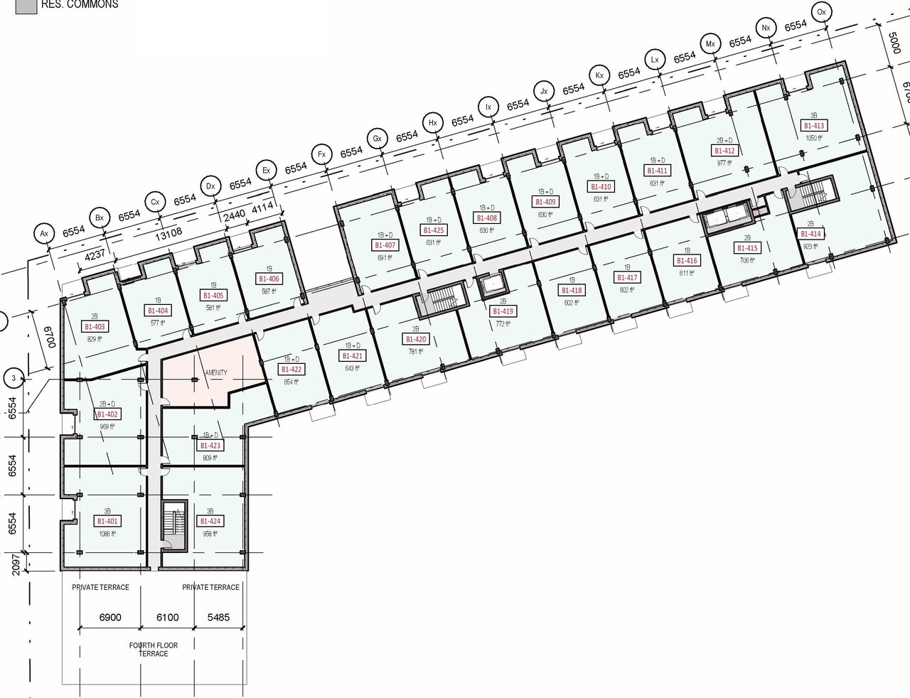 Floor plan for project from page 37 of the file '2024-06-18 - Design Brief Revision - D02-02-22-0038'
