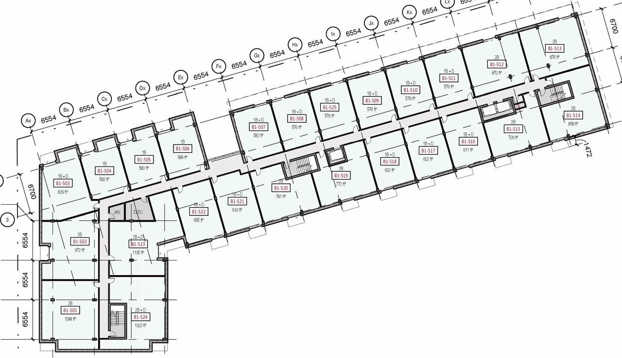 Floor plan for project from page 39 of the file '2024-06-18 - Design Brief Revision - D02-02-22-0038'
