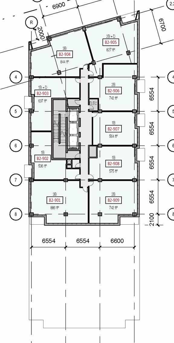 Floor plan for project from page 42 of the file '2024-06-18 - Design Brief Revision - D02-02-22-0038'