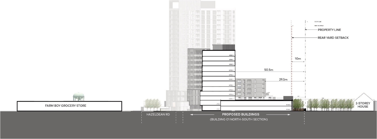 Rendering of building from page 48 of the file '2024-06-18 - Design Brief Revision - D02-02-22-0038'