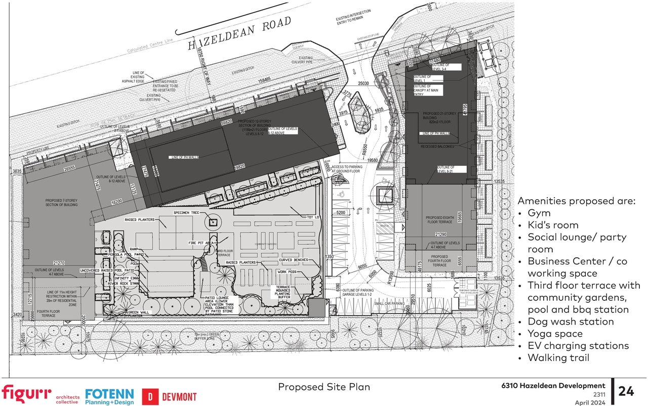 Construction site plan for project from page 24 of the file '2024-04-17 - Design Brief - D02-02-22-0038'