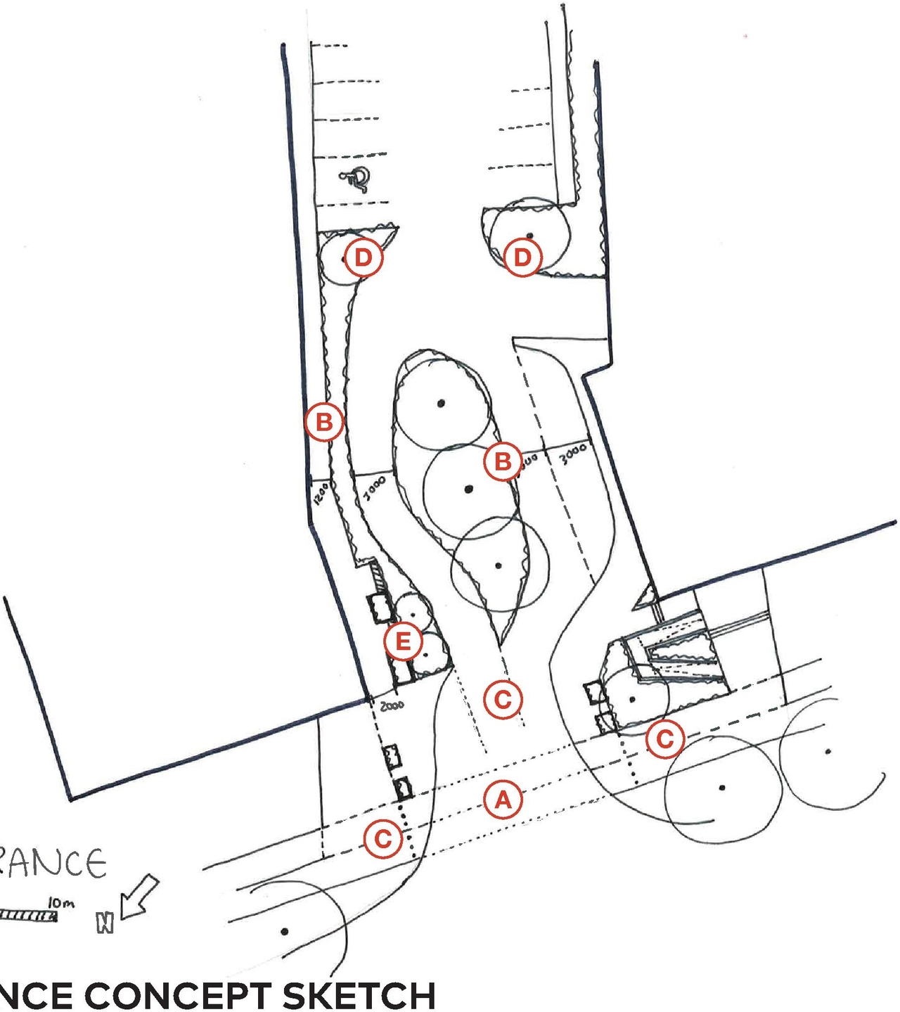 Construction site plan for project from page 53 of the file '2024-04-17 - Design Brief - D02-02-22-0038'