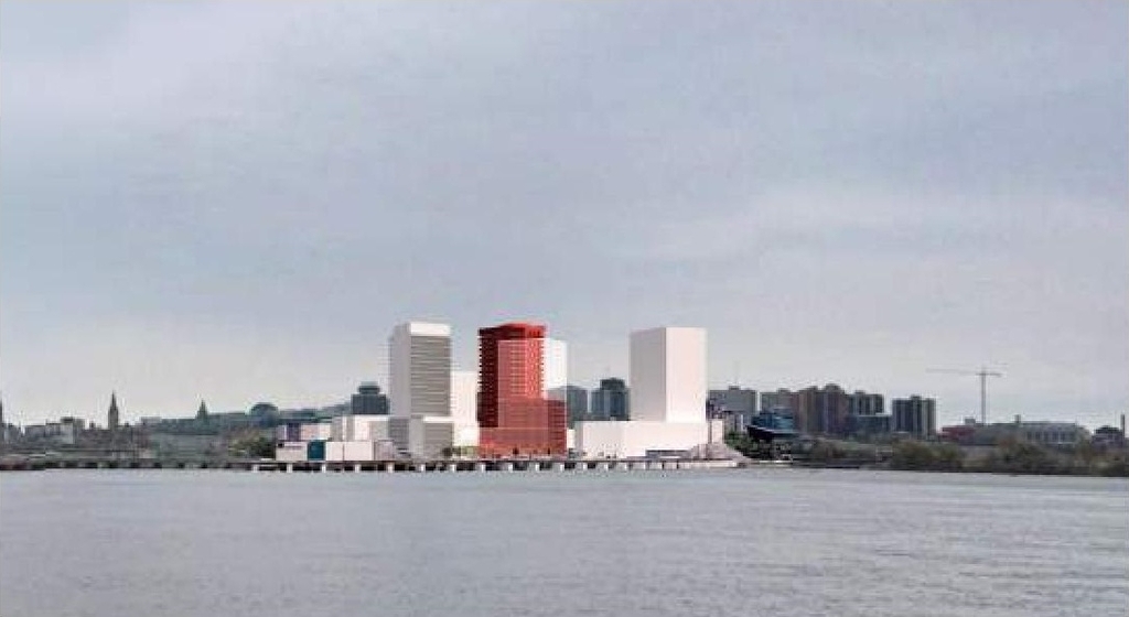 Rendering of building from page 12 of the file '2022-10-03 - Design Brief - D02-02-22-0040'