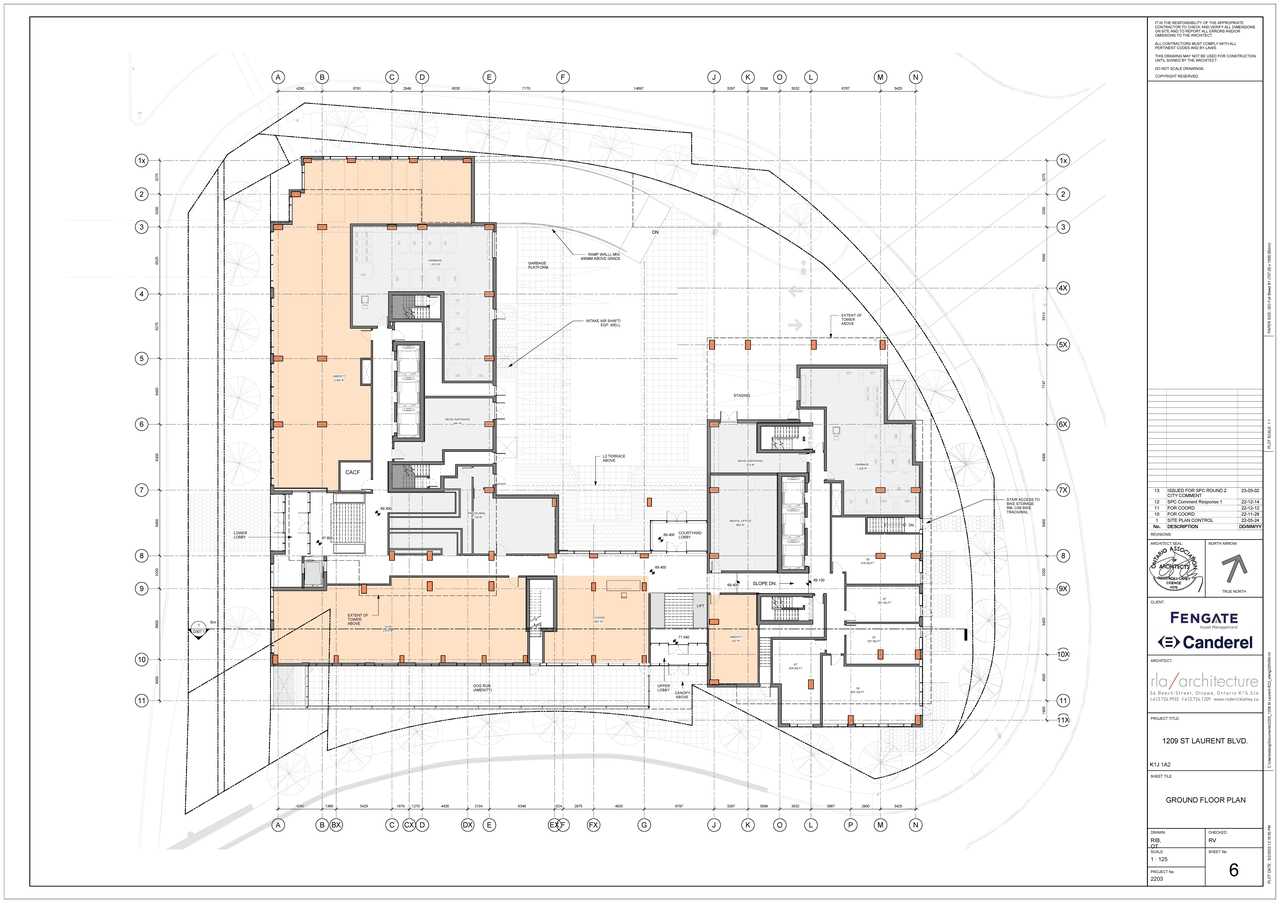 Floor plan for project from page 5 of the file '2023-05-09 - Floor, Elevations, Materials, Perspectives Plans - D02-02-22-0051'