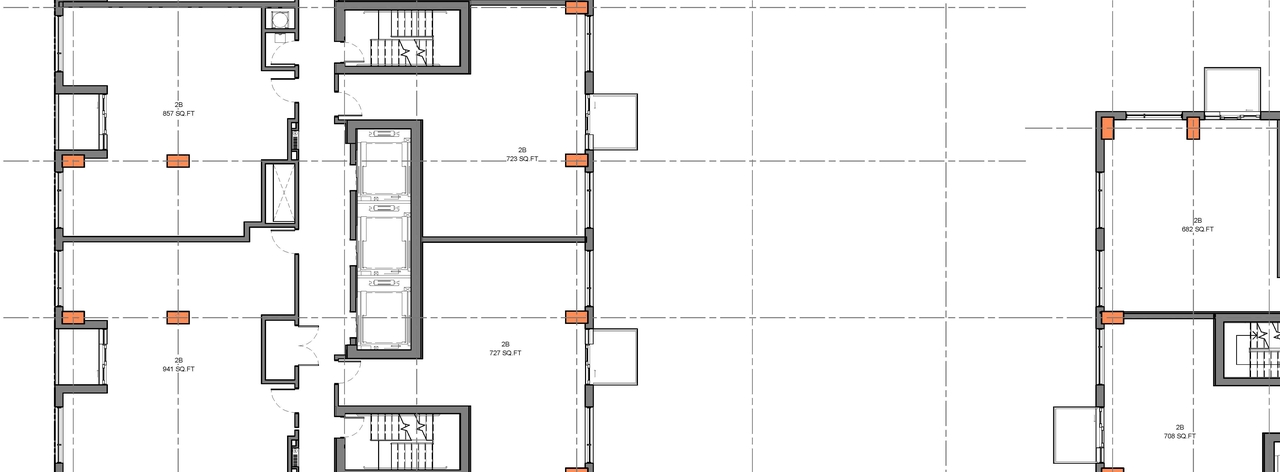 Construction site plan for project from page 10 of the file '2023-05-09 - Floor, Elevations, Materials, Perspectives Plans - D02-02-22-0051'