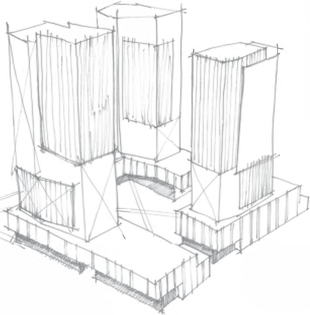 Rendering of building from page 1 of the file '2022-07-04 - Design Brief - D02-02-22-0062'