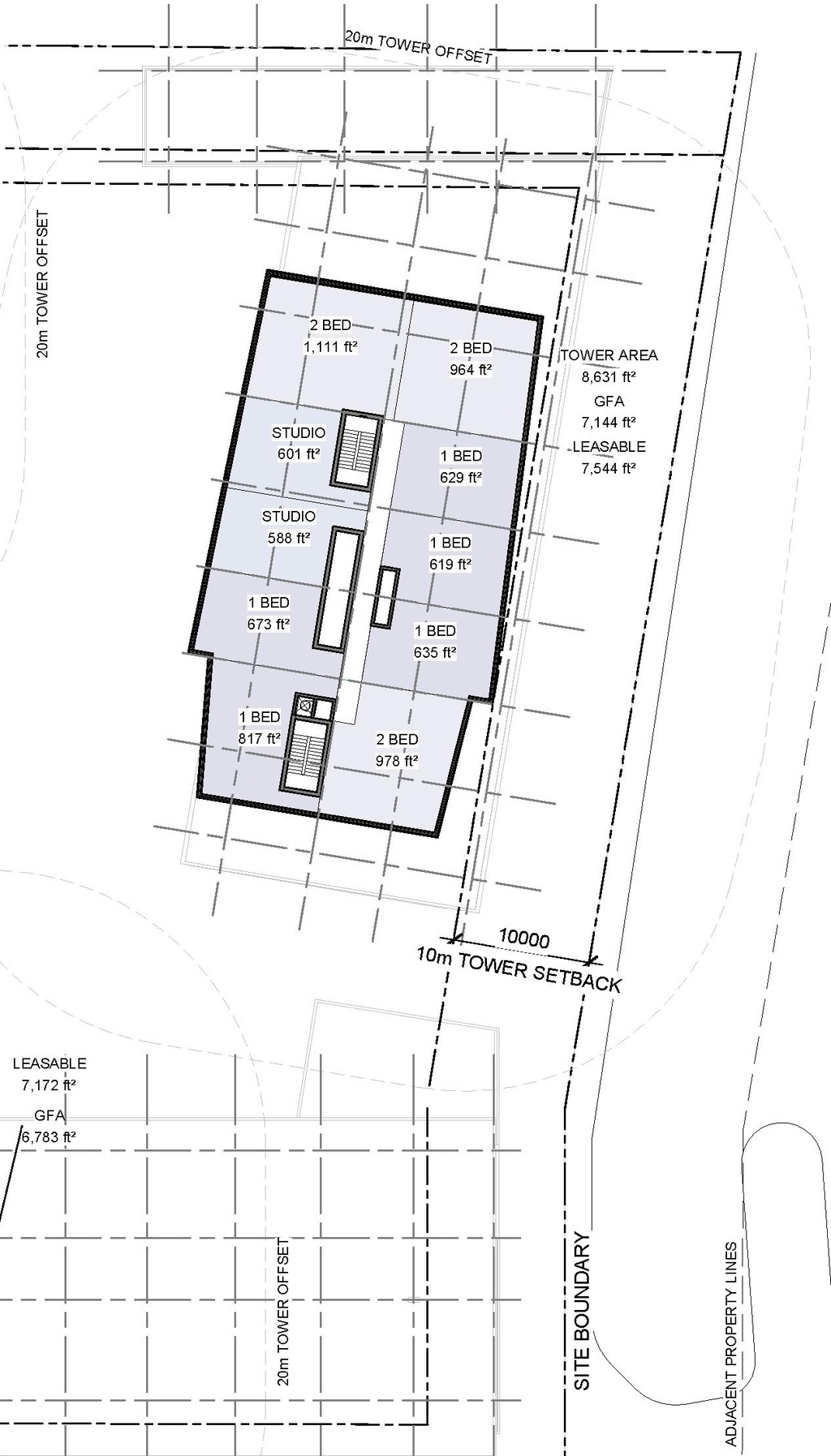 Construction site plan for project from page 23 of the file '2022-07-04 - Design Brief - D02-02-22-0062'