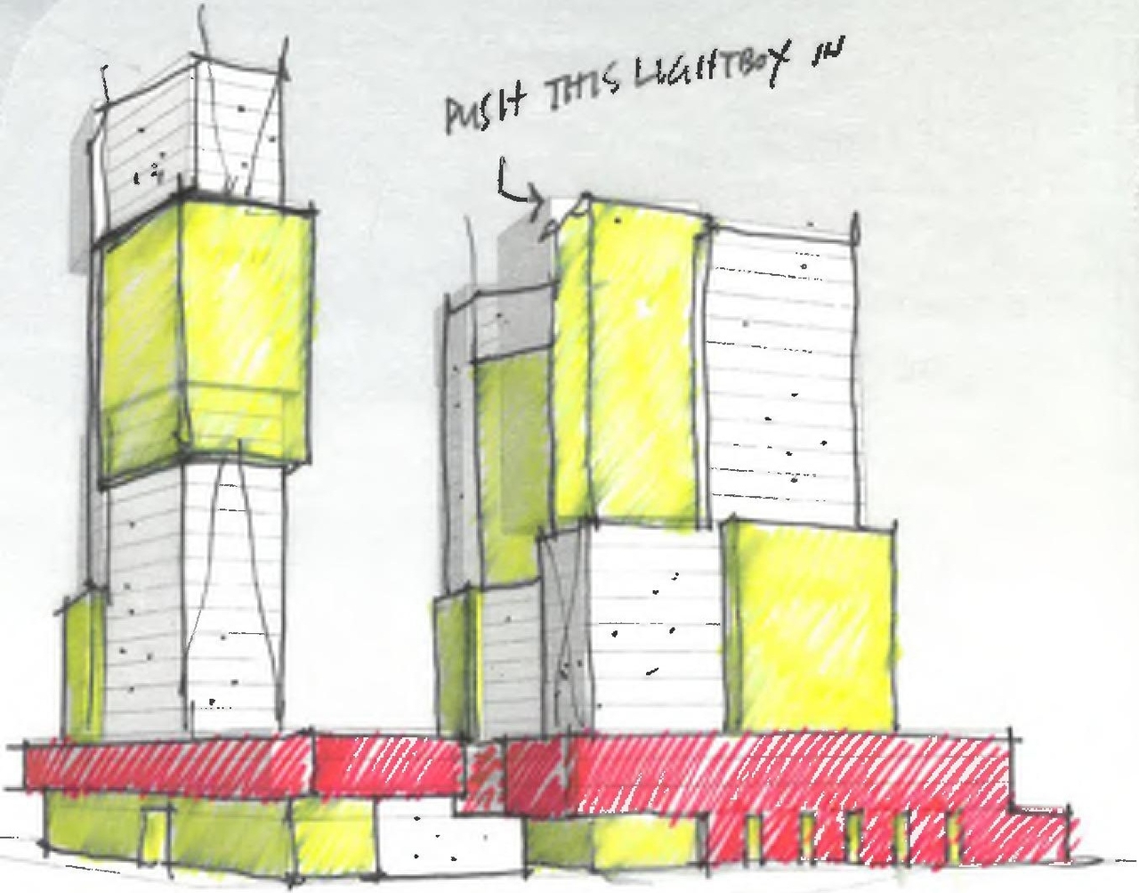 Rendering of building from page 27 of the file '2022-07-04 - Design Brief - D02-02-22-0062'