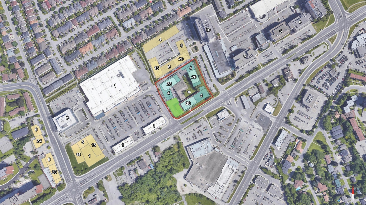 Construction site plan for project from page 37 of the file '2022-07-04 - Design Brief - D02-02-22-0062'