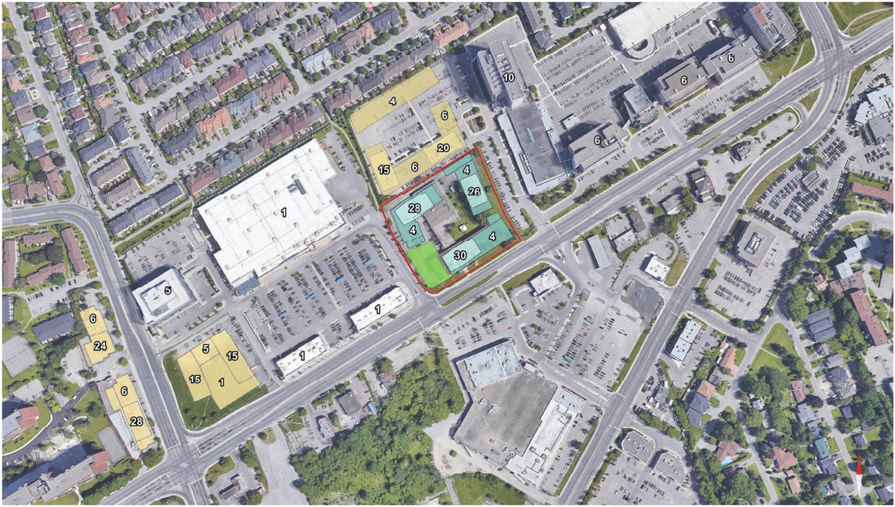 Construction site plan for project from page 37 of the file '2022-07-04 - Design Brief - D02-02-22-0062'