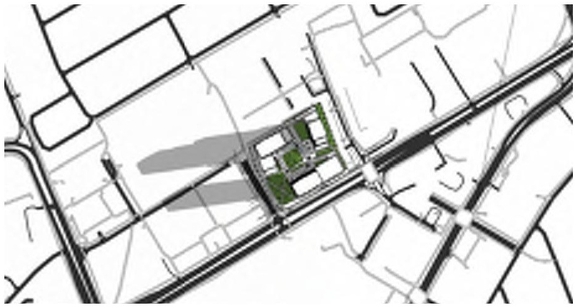 Construction site plan for project from page 47 of the file '2022-07-04 - Design Brief - D02-02-22-0062'