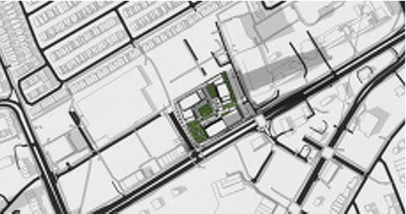 Construction site plan for project from page 48 of the file '2022-07-04 - Design Brief - D02-02-22-0062'