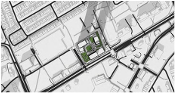 Construction site plan for project from page 49 of the file '2022-07-04 - Design Brief - D02-02-22-0062'