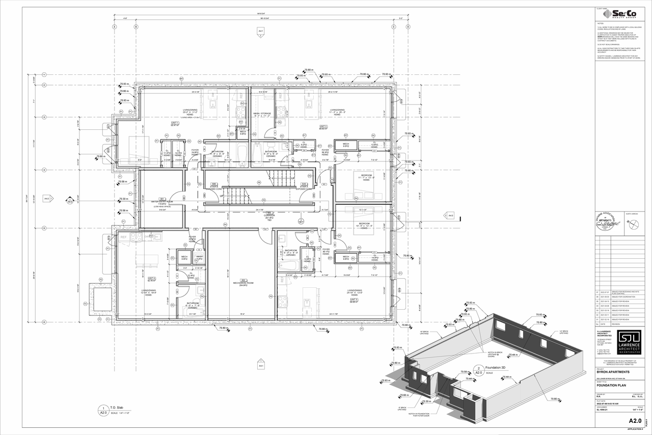 Floor plan for project from page 3 of the file '2022-07-07 - Site & Elevations & Floor Plans - D02-02-22-0069'